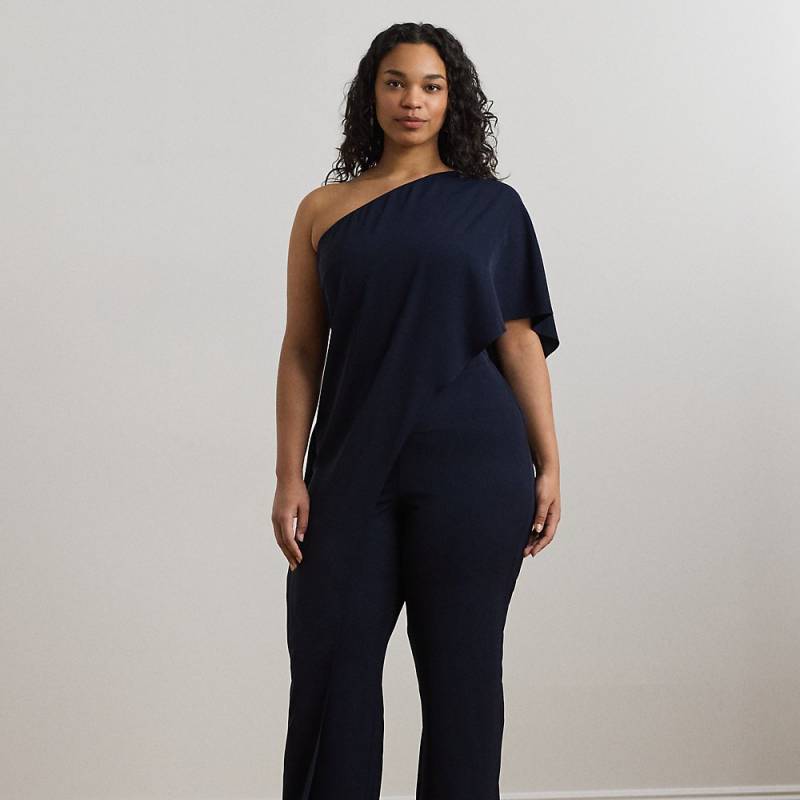 Plus Größen - Einschultriger Jumpsuit mit Cape von Lauren