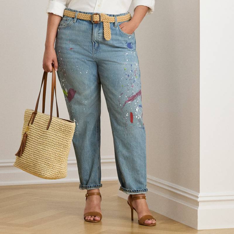 Plus Größen - Knöchellange Boyfriend-Tapered-Fit Jeans von Lauren