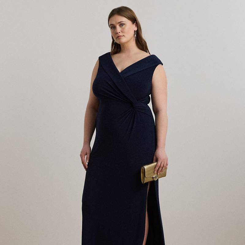 Plus Größen - Schulterfreies Abendkleid aus Jersey von Lauren