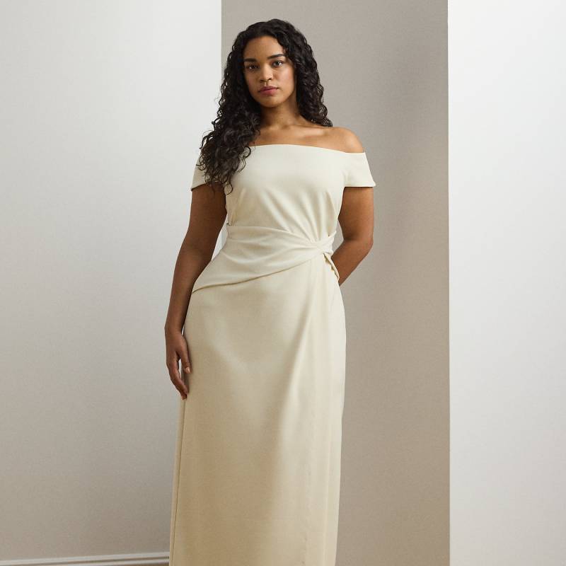 Plus Größen - Schulterfreies Crêpe-Abendkleid von Lauren