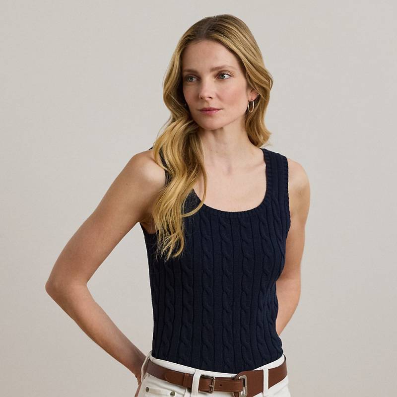 Pullunder mit Zopfmuster von Lauren