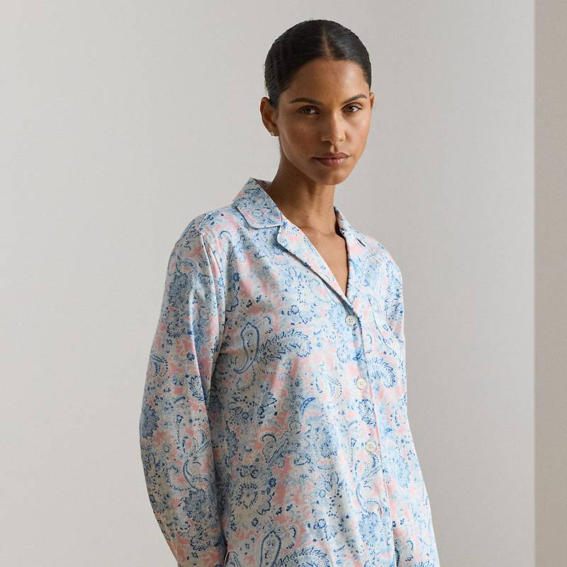 Pyjama aus Atlas mit Paisley-Motiv von Lauren