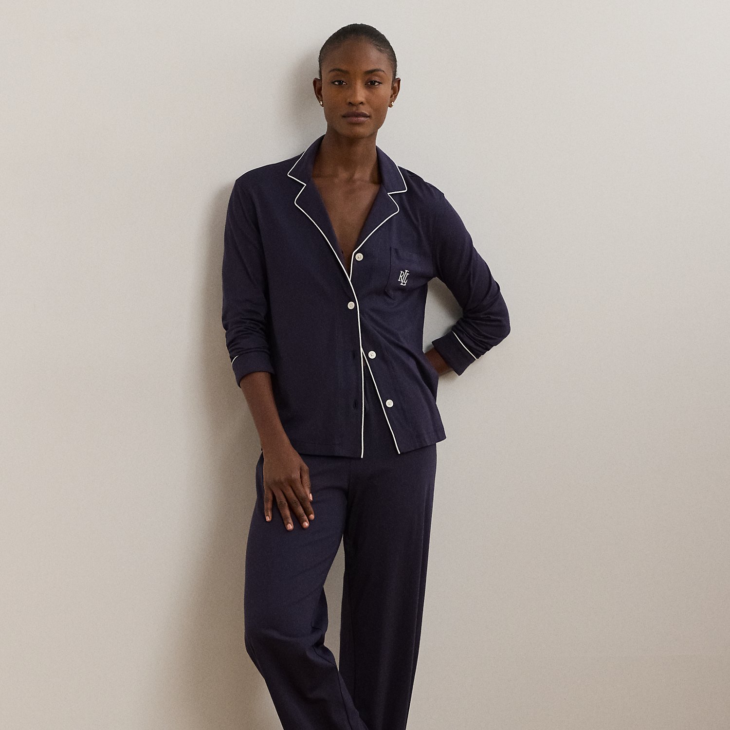 Pyjama aus Baumwolle und Modal von Lauren