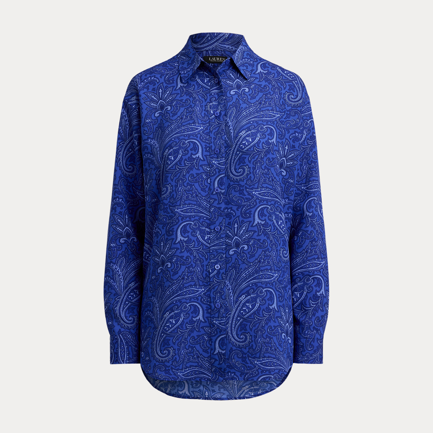 Relaxed-Fit Crêpe-Hemd mit Paisley-Motiv von Lauren