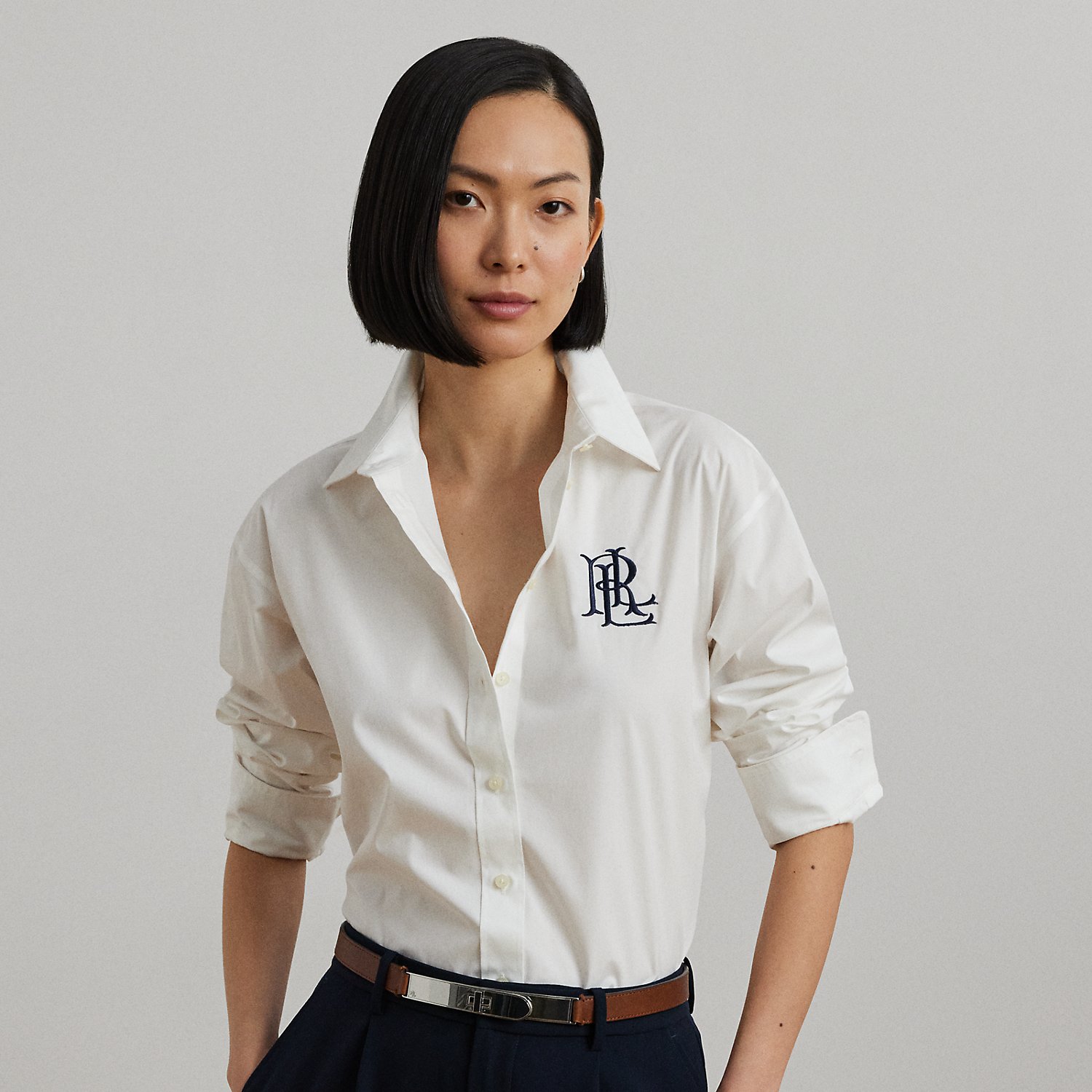 Relaxed-Fit Hemd aus Baumwollstretch von Lauren