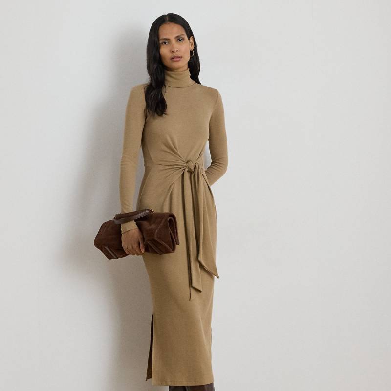 Rollkragenkleid mit Bindedetail vorne Rollkragenkleid mit Bindedetail vorne von Lauren