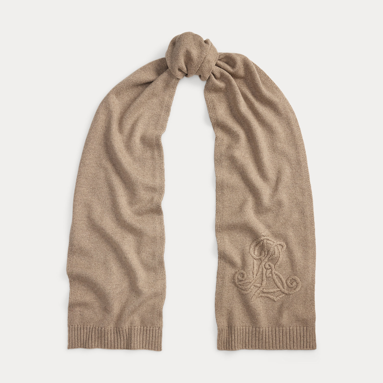 Schal mit gesticktem Logo von Lauren