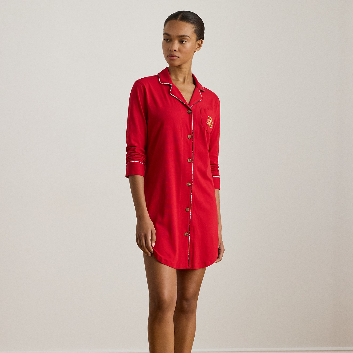 Schlafshirt aus Baumwollmischung Schlafshirt aus Baumwollmischung von Lauren