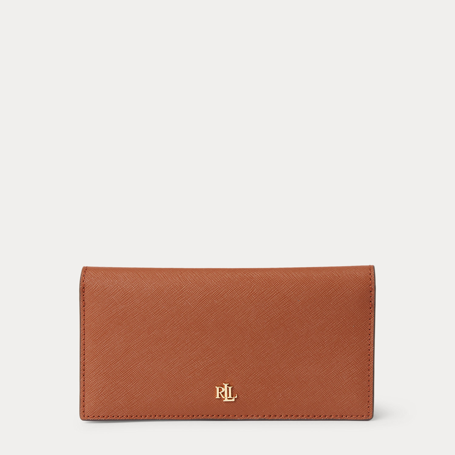 Schmale Brieftasche aus Schraffurleder von Lauren