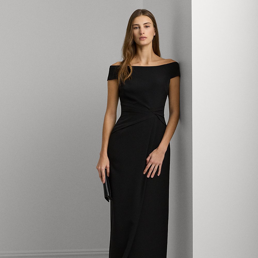 Schulterfreies Crêpe-Abendkleid von Lauren