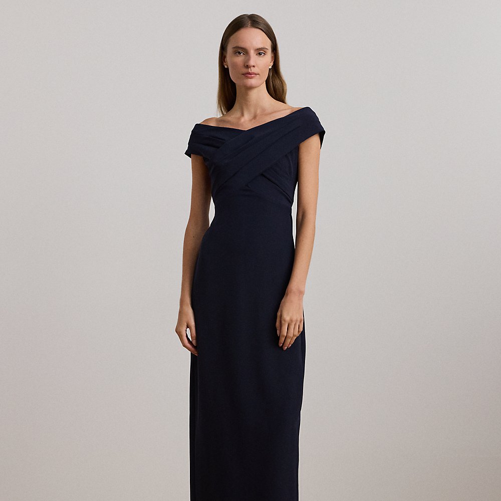 Schulterfreies Crêpe-Abendkleid Schulterfreies Crêpe-Abendkleid von Lauren
