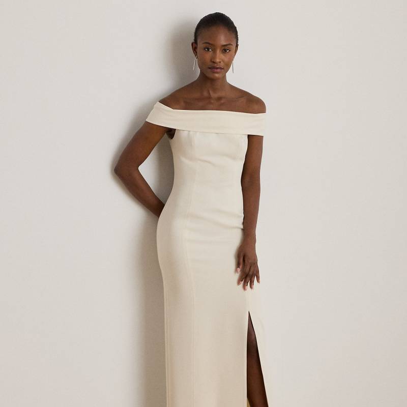 Schulterfreies Crêpe-Abendkleid von Lauren