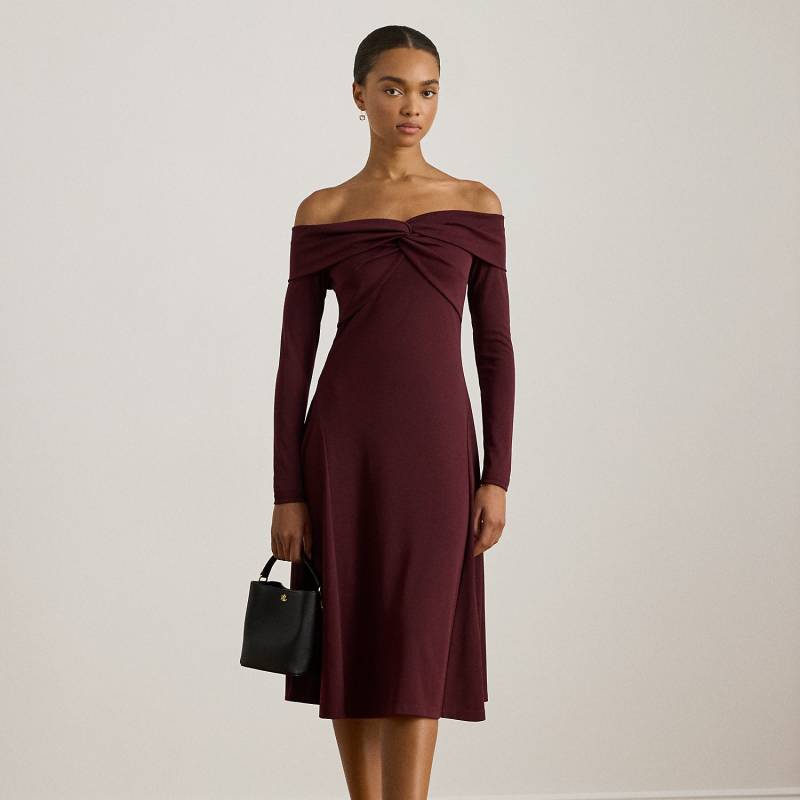 Schulterfreies Kleid mit Twist-Detail von Lauren