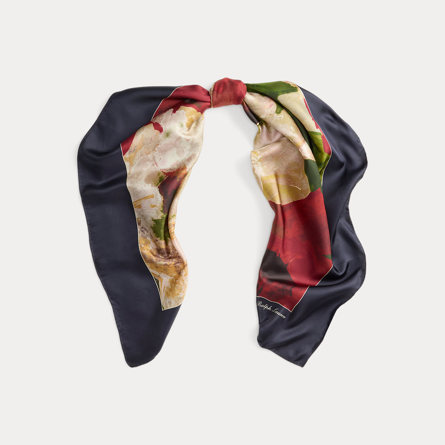 Seidentuch mit Blumenmuster von Lauren