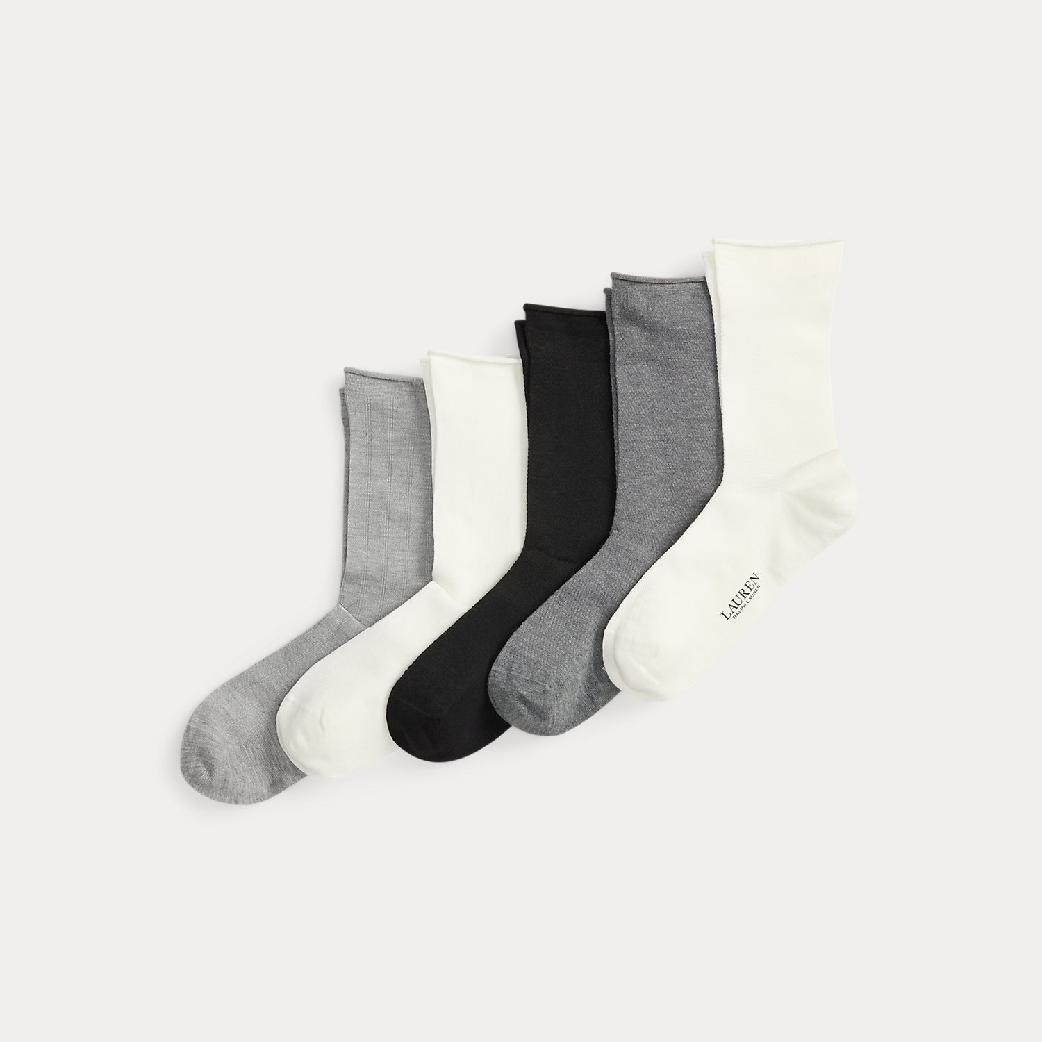Stretch-Crew-Socken im 6er-Pack von Lauren