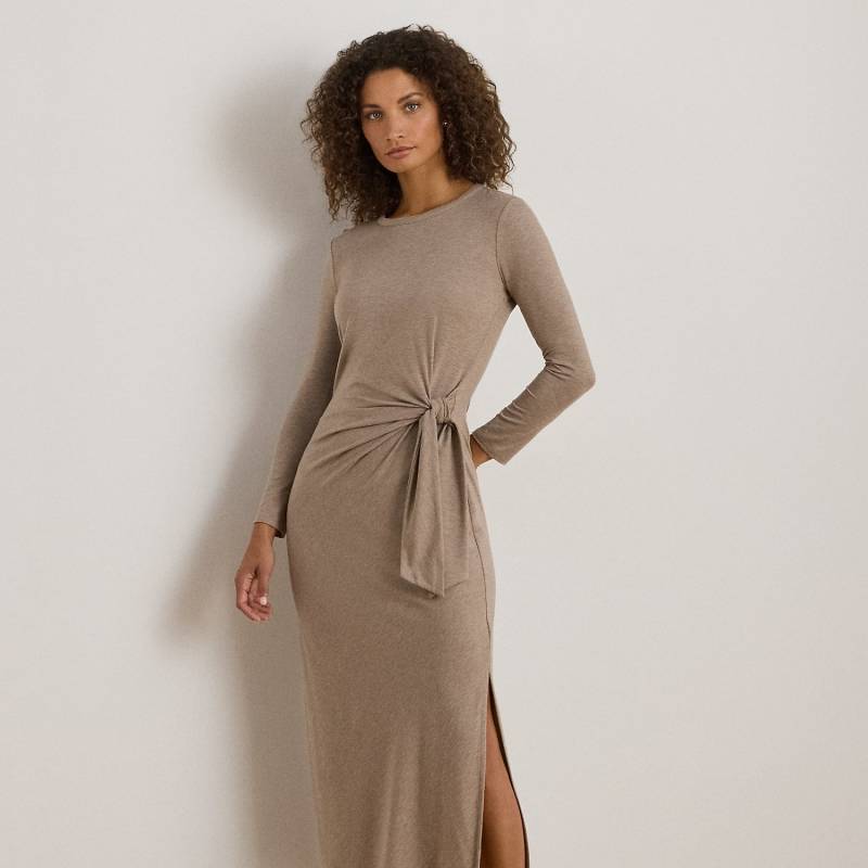 Stretchjersey-Midikleid mit Bindedetail von Lauren