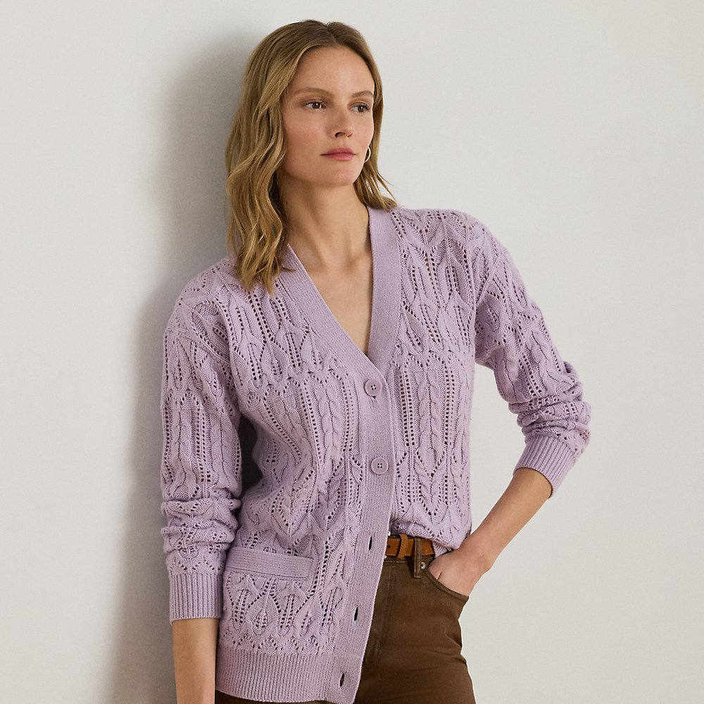 Strickjacke mit Lochmuster Strickjacke mit Lochmuster von Lauren