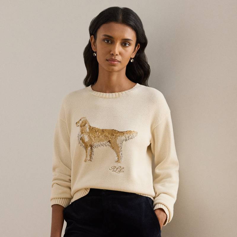 Strickpullover mit Golden Retriever von Lauren