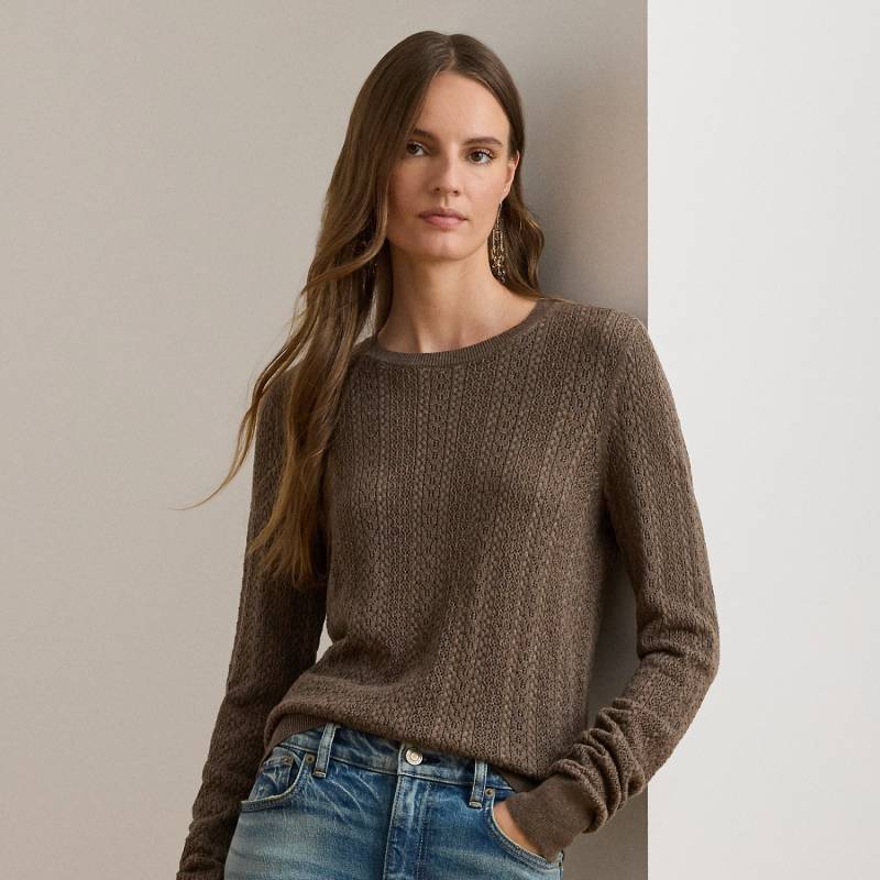 Strickpullover mit Lochmuster von Lauren