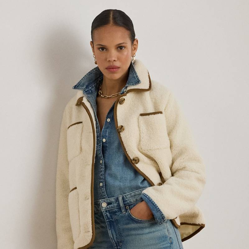 Teddymantel aus künstlichem Lammfell von Lauren