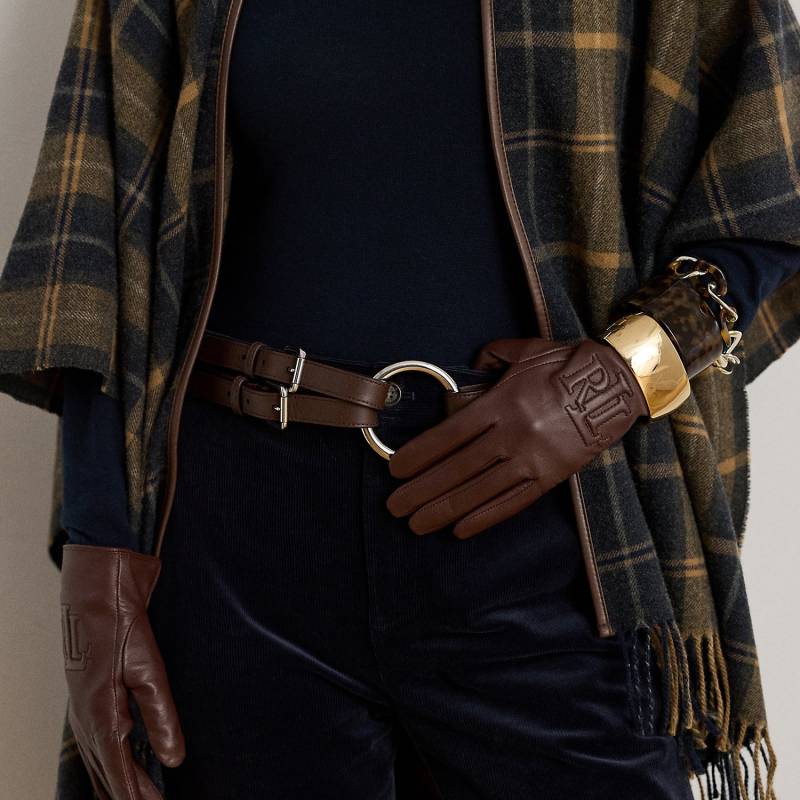 Touchscreen-Handschuhe mit Logoprägung von Lauren