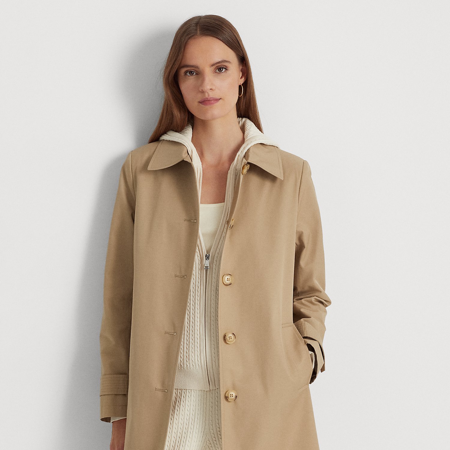 Trenchcoat aus Baumwollmischgewebe von Lauren