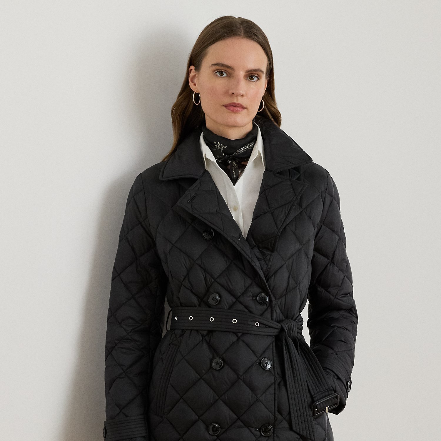 Trenchcoat mit Rautensteppung von Lauren