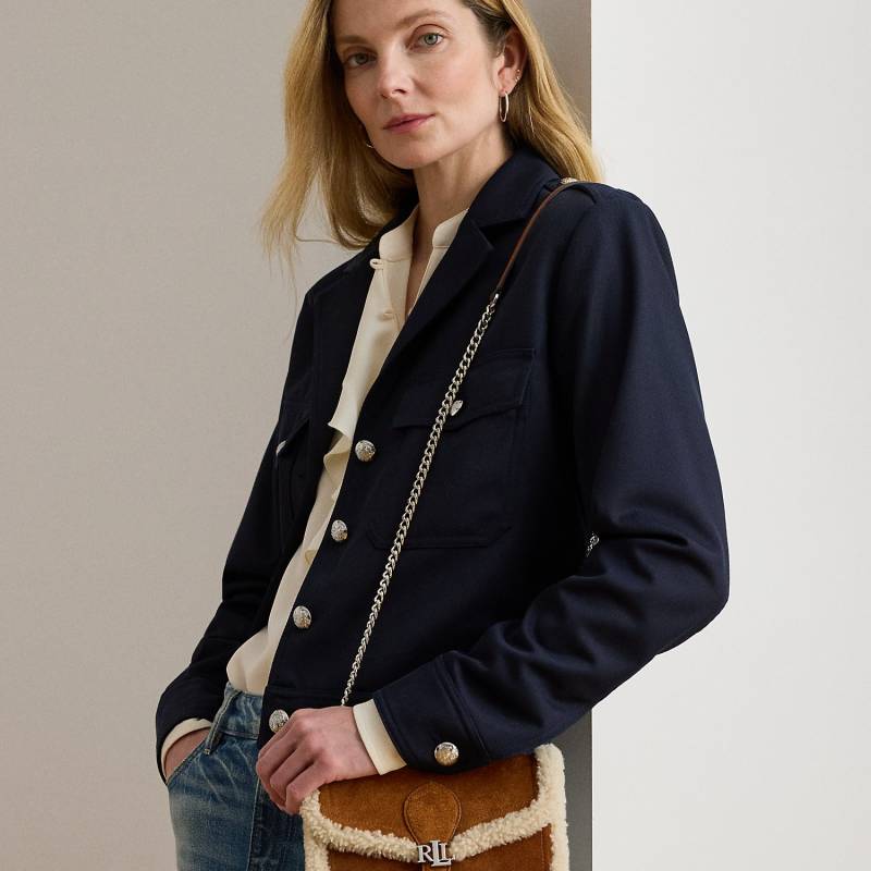 Umhänge-Geldbörse Bradley mit Lammfell von Lauren