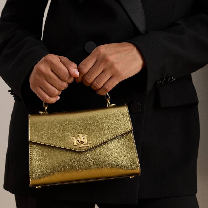 Umhängetasche Farrah aus Metallic-Leder von Lauren