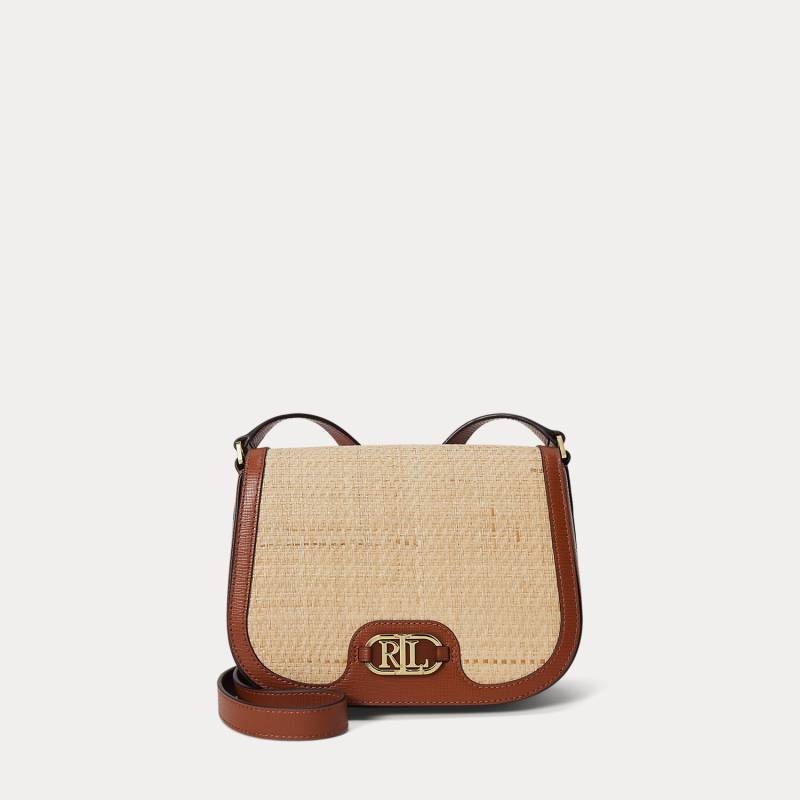 Umhängetasche Rylan aus Bast und Leder von Lauren