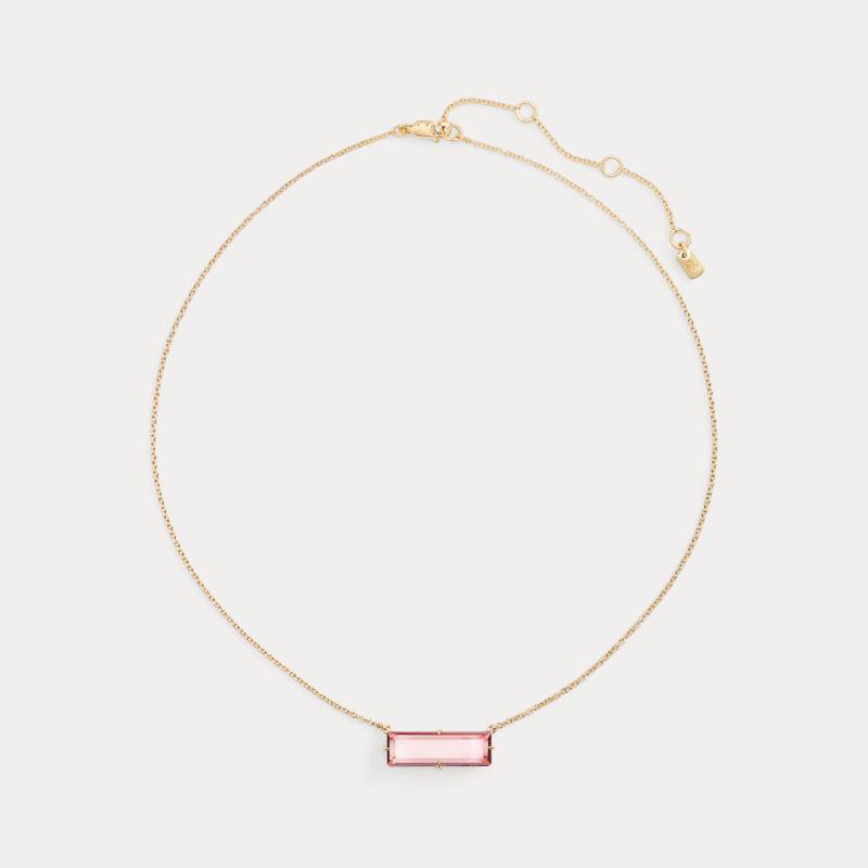 Vergoldete Halskette mit Zierstein von Lauren