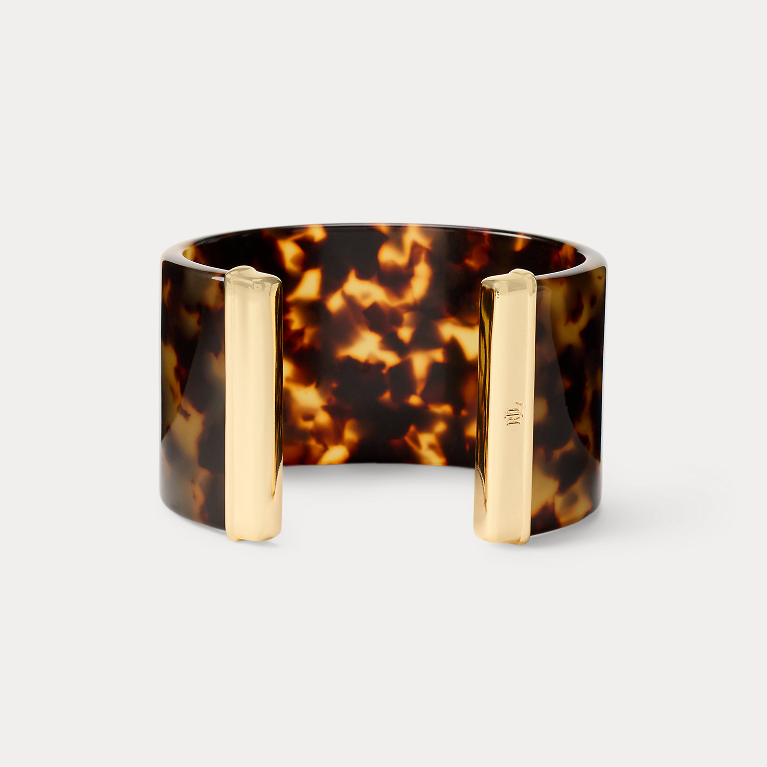 Vergoldeter Armreif mit Schildpatt von Lauren