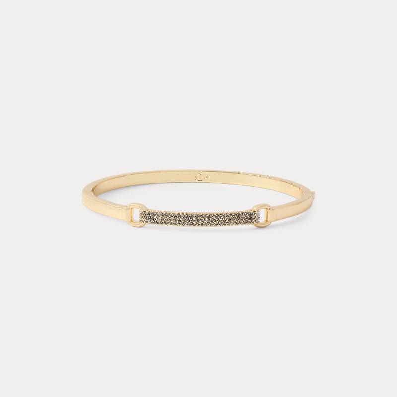 Vergoldeter Pavé-Scharnierarmreif von Lauren