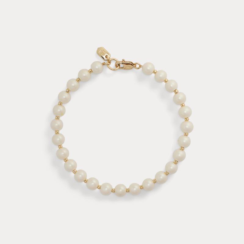 Vergoldetes Armband mit Kunstperlen von Lauren