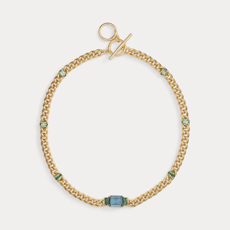 Vergoldetes Collier mit Ziersteinen von Lauren