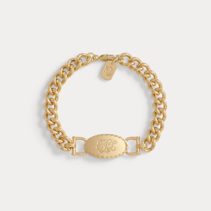 Vergoldetes Flex-Armband mit Logo von Lauren