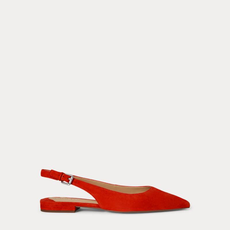 Wildleder-Ballerina Londyn mit Riemchen von Lauren