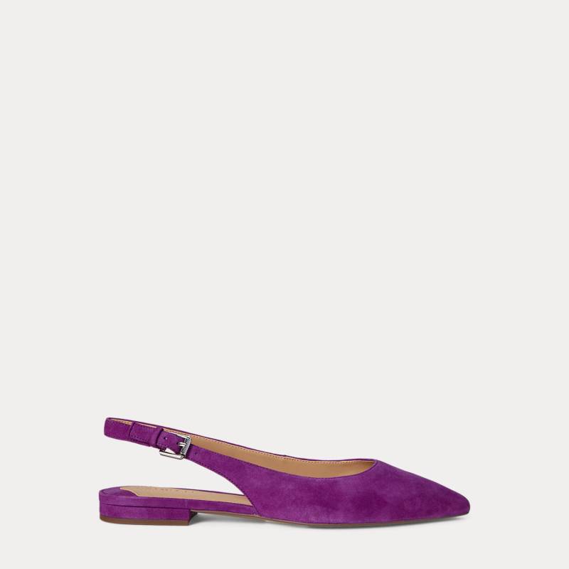 Wildleder-Ballerina Londyn mit Riemchen von Lauren