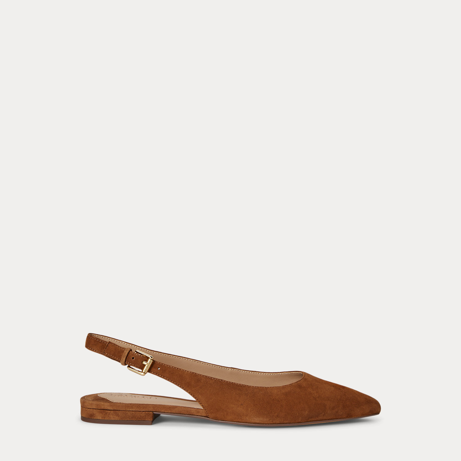 Wildleder-Ballerina Londyn mit Riemchen von Lauren