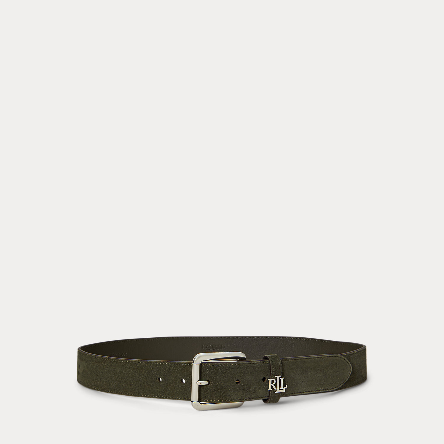 Wildledergürtel mit Logoschlaufe von Lauren