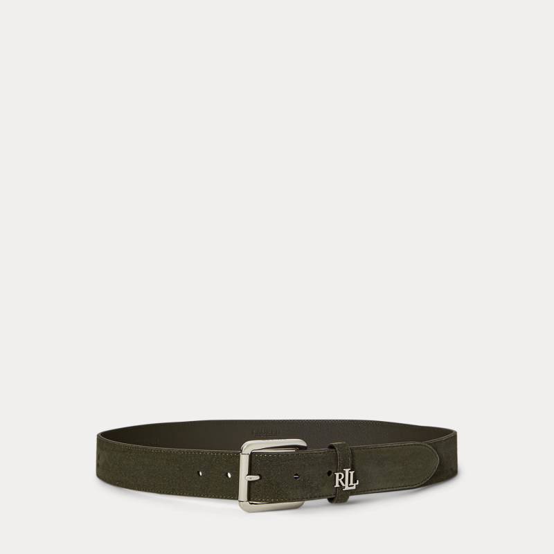 Wildledergürtel mit Logoschlaufe von Lauren