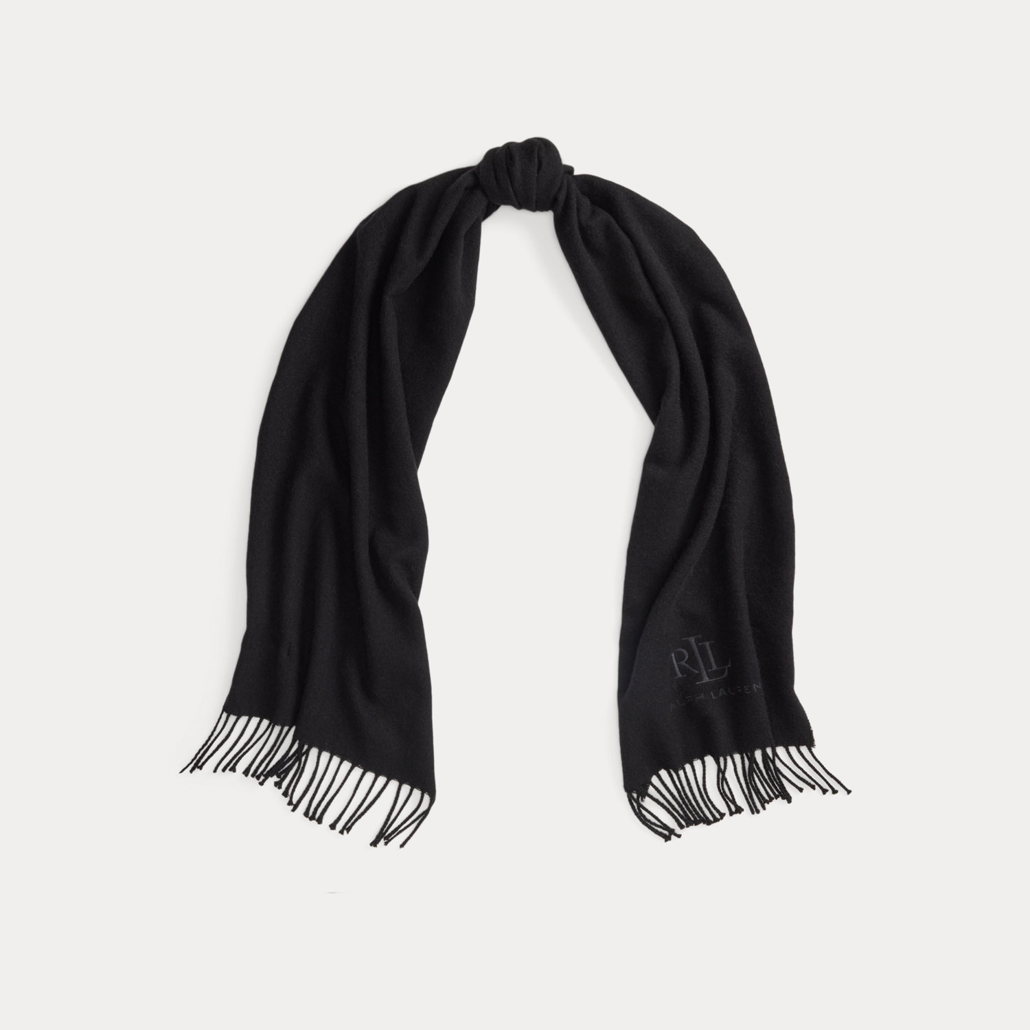 Woll-Kaschmir-Schal mit Fischgratmuster von Lauren