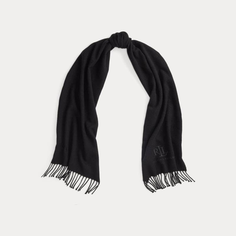 Woll-Kaschmir-Schal mit Fischgratmuster von Lauren