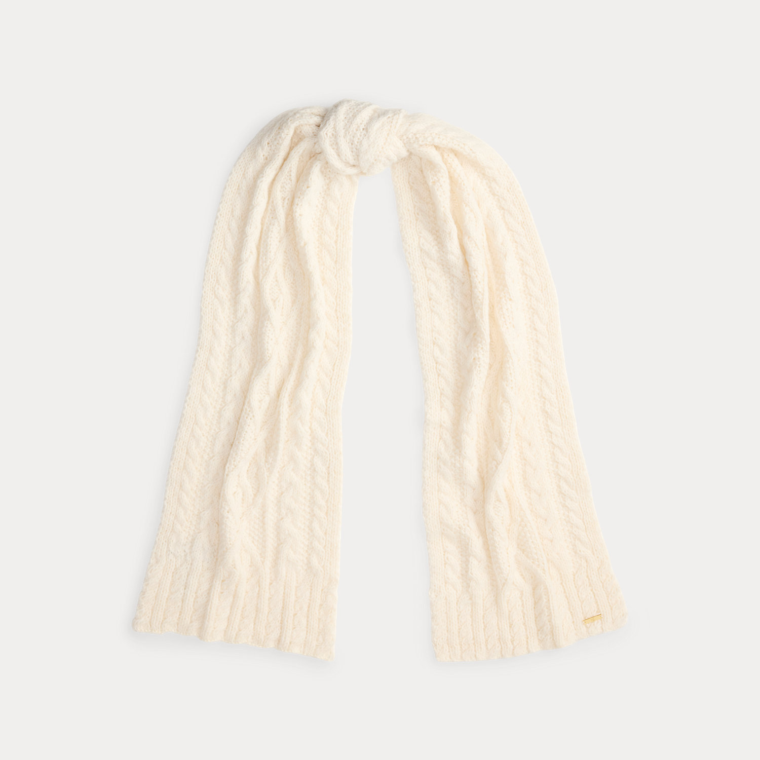 Zopfmuster-Schal aus Baumwollmischung von Lauren