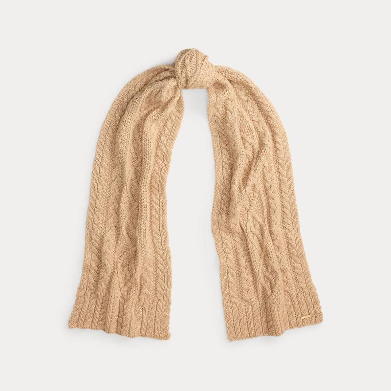 Zopfmuster-Schal aus Baumwollmischung von Lauren