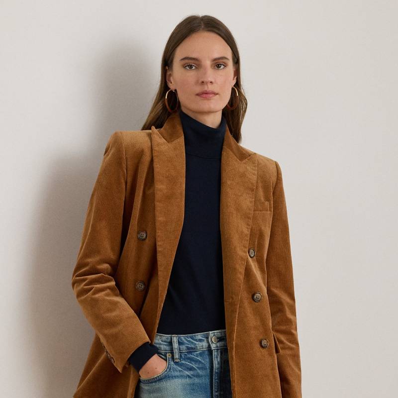 Zweireihiger Blazer aus Kordsamt Zweireihiger Blazer aus Kordsamt von Lauren