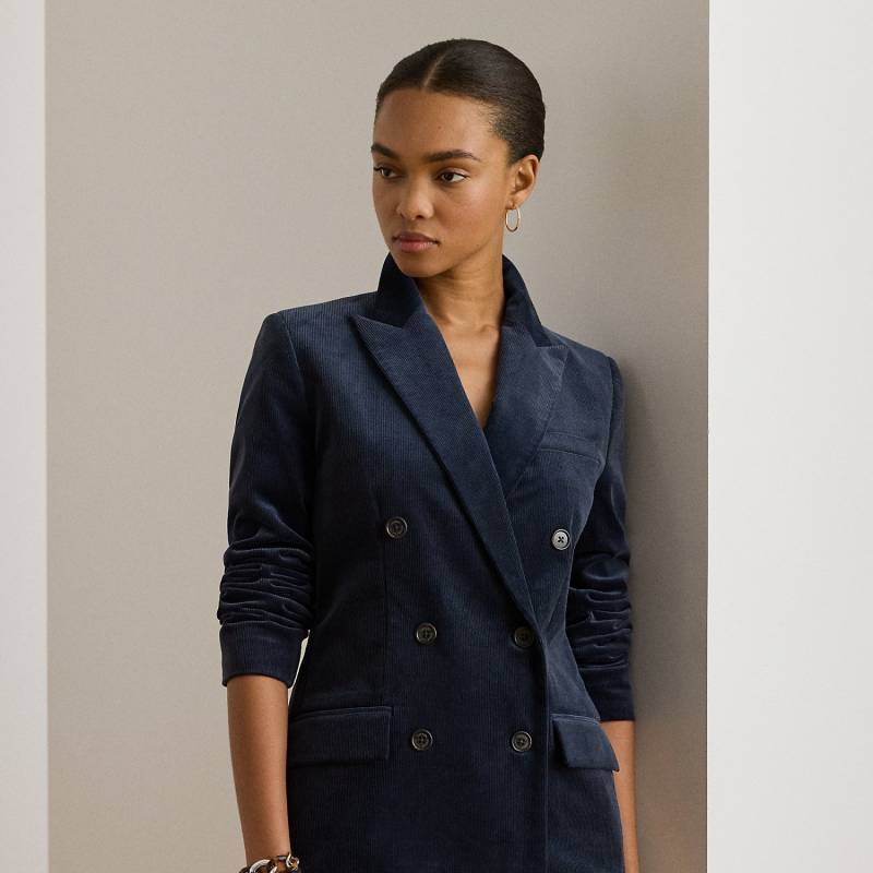 Zweireihiger Blazer aus Kordsamt Zweireihiger Blazer aus Kordsamt von Lauren