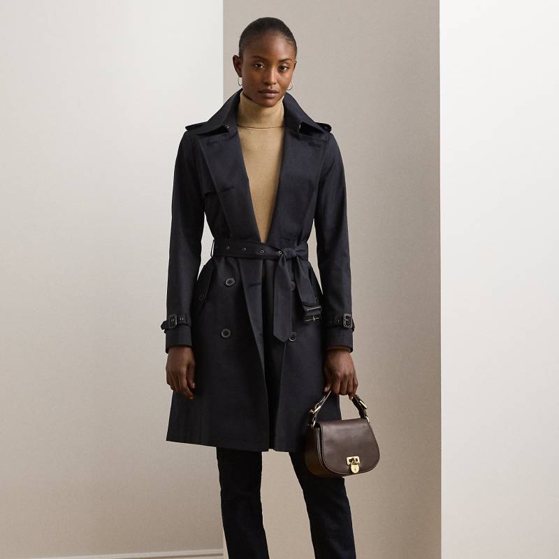 Zweireihiger Trenchcoat mit Baumwolle von Lauren