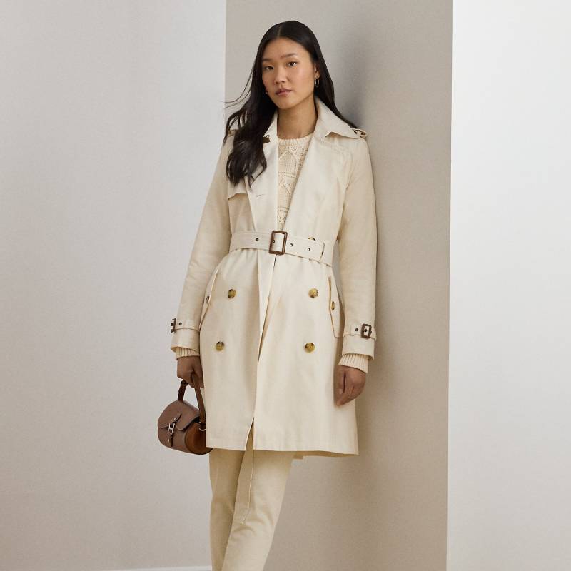 Zweireihiger Trenchcoat mit Baumwolle von Lauren