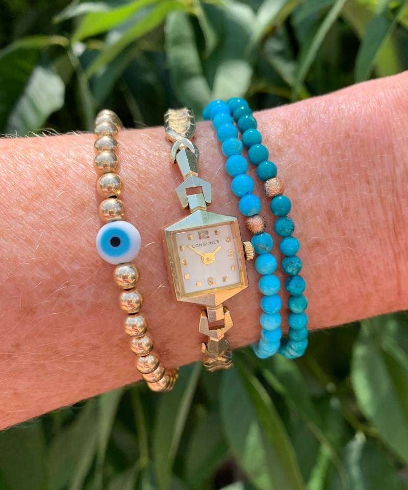 Etwas Blaues Türkis Armband-Kingman Etwas Blaues Türkis Armband-Kingman von LaurenKlontzDesigns